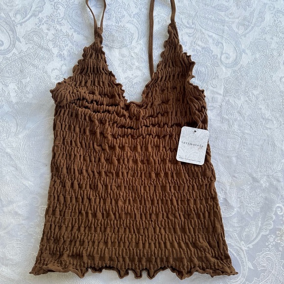 Free People Tops - Brown Textured Women's Top free people m/l